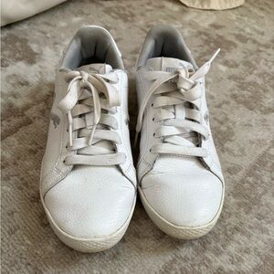 White leather sneaker